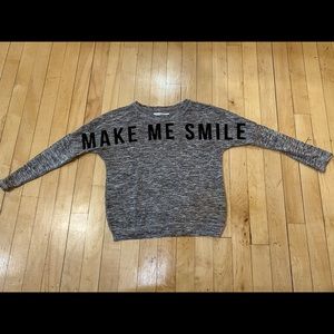 LOGG long sleeve shirt sz 8-10 make me smile